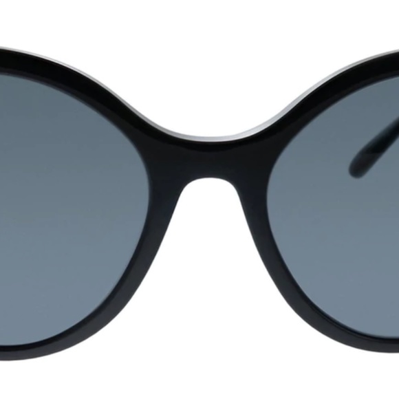 BRAND NEW AUTHENTIC PRADA PR 18XS 1AB5Z1 ROUND  BLACK SUNGLASSES  GREY LENS. main image 7